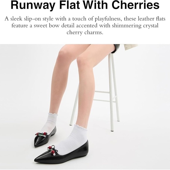 Coach runway cherry flats - Picture 2 of 4